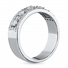 Кольцо из белого золота с бриллиантами (изготовление)