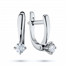 Серьги из белого золота с бриллиантами (изготовление)