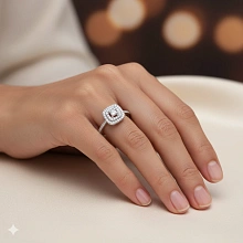 Кольцо из белого золота (изготовление) с бриллиантами