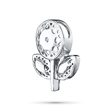 Подвеска из серебра с бриллиантом