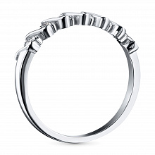 Кольцо из белого золота с бриллиантами (изготовление)