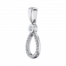 Подвеска из белого золота с бриллиантами (изготовление)