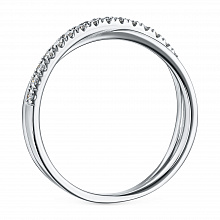 Кольцо из белого золота с бриллиантами (изготовление)