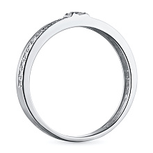 Кольцо из белого золота с бриллиантами