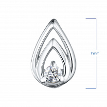 Подвеска из серебра (изготовление) с бриллиантом