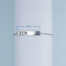 Браслет из серебра с бриллиантами (изготовление)