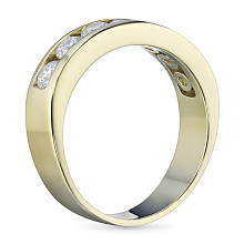 Кольцо из желтого золота с бриллиантами (изготовление)