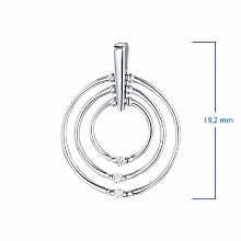 Подвеска из белого золота с бриллиантами (изготовление)