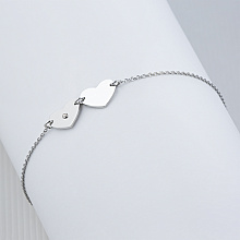 Браслет из белого золота (изготовление) с бриллиантом