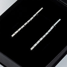 Серьги из белого золота с бриллиантом (изготовление)