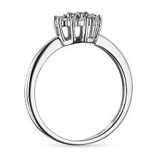 Классическое кольцо из белого золота с бриллиантами (изготовление)