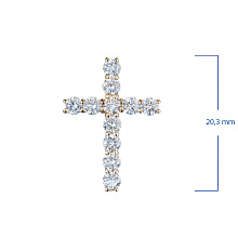 Подвеска из желтого золота с бриллиантами (изготовление)