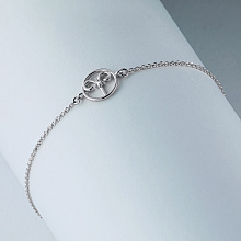 Браслет из серебра с бриллиантом (изготовление)