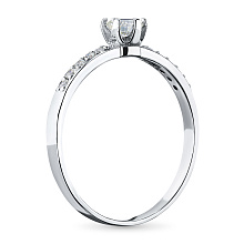 Кольцо из белого золота с бриллиантами (изготовление)