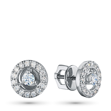 Пусеты из серебра