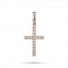 Подвеска из красного золота с бриллиантами (изготовление)