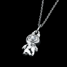 Подвеска из серебра с бриллиантами