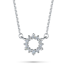 Колье из белого золота с бриллиантами (изготовление)