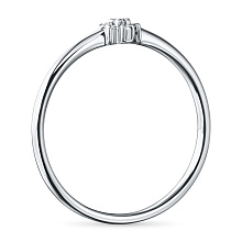 Кольцо из серебра c бриллиантами