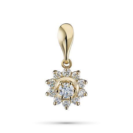 Подвеска из желтого золота