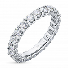 Кольцо из белого золота с бриллиантами (изготовление)