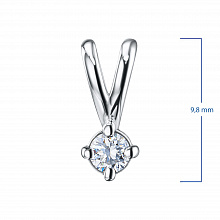 Подвеска из белого золота с бриллиантом (изготовление)