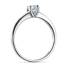 Помолвочное кольцо из белого золота (изготовление) с бриллиантом