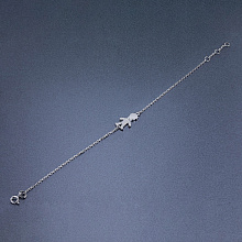 Браслет из серебра (изготовление) с бриллиантом