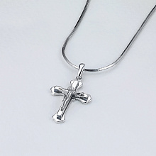 Подвеска из белого золота с бриллиантом