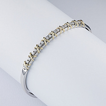 Браслет из комбинированного золота с бриллиантами (изготовление)