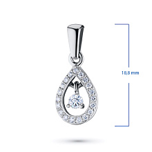 Подвеска из белого золота с бриллиантами (изготовление)