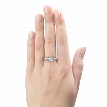 Кольцо из белого золота с бриллиантами (изготовление)