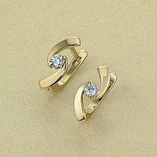 Серьги из белого золота с бриллиантами (изготовление)