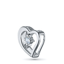 Подвеска из серебра с бриллиантом