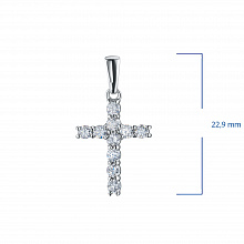 Подвеска из белого золота (изготовление) с бриллиантом