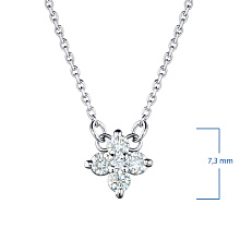 Колье из белого золота с бриллиантами (изготовление)