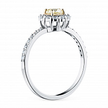 Кольцо из комбинированного золота с бриллиантами (изготовление)