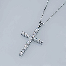 Подвеска из белого золота (изготовление) с бриллиантом