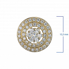 Подвеска из желтого золота (изготовление) с бриллиантами