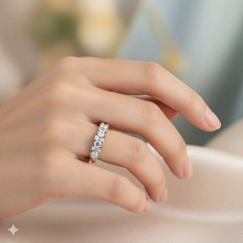 Кольцо из серебра c бриллиантами