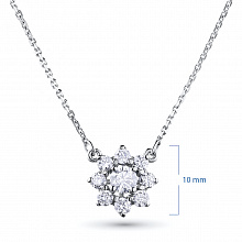 Колье из белого золота с бриллиантами (изготовление)