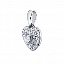 Подвеска из белого золота с бриллиантами (изготовление)
