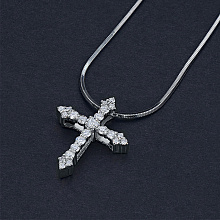 Подвеска из белого золота с бриллиантами (изготовление)