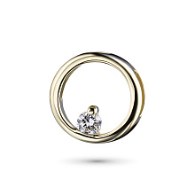 Подвеска из желтого золота с бриллиантом (изготовление)