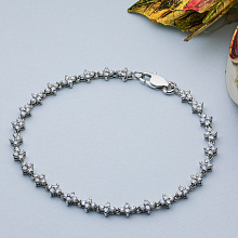 Браслет из белого золота с бриллиантами (изготовление)