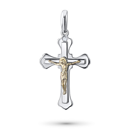 Подвеска из комбинированного золота