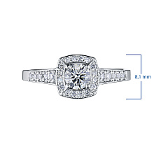 Кольцо из белого золота с бриллиантами (изготовление)