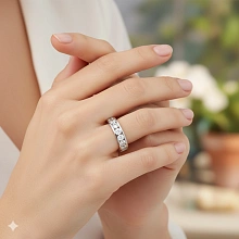 Кольцо из белого золота c бриллиантами