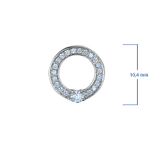 Подвеска из серебра c бриллиантами