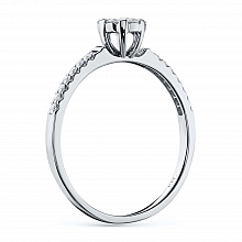 Кольцо из белого золота с бриллиантами (изготовление)